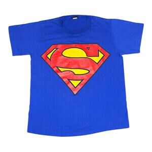 Vintage Y2k Warner Bros Superman Logo DC Comics T-Shirt